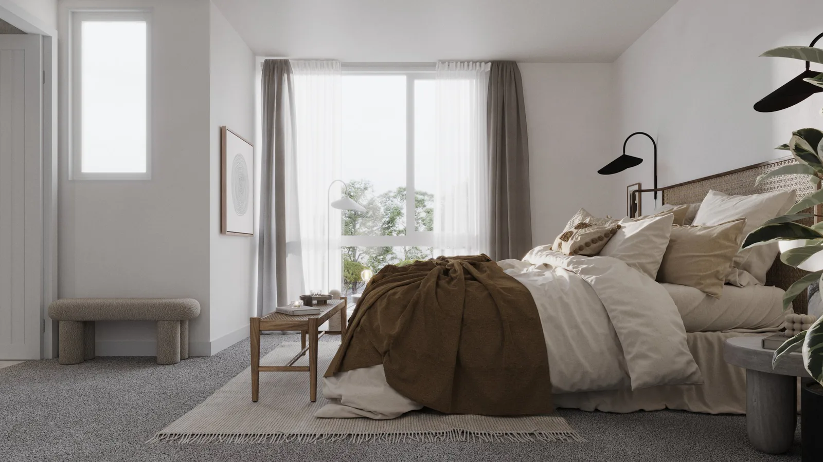 Bedroom in a Featherstone home